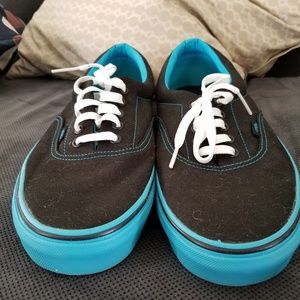 Mint Black with Light Blue sole Vans